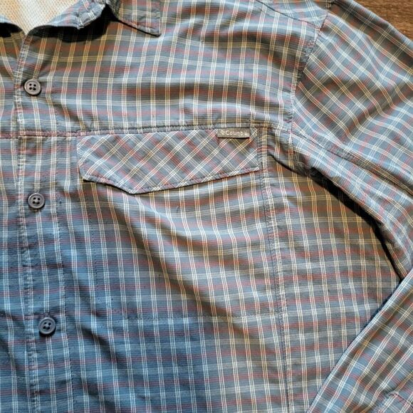 Columbia Omni Shade Sun Protection Long Sleeved Button Up Mens XL - Picture 4 of 6